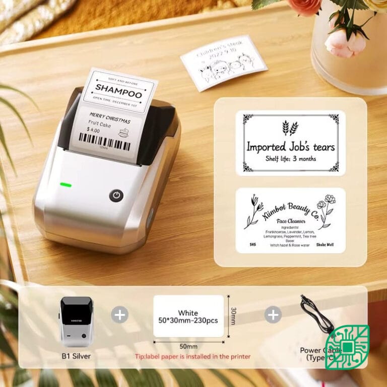Imprimante d'Étiquettes Niimbot B1 - Thermique & Sans Fil