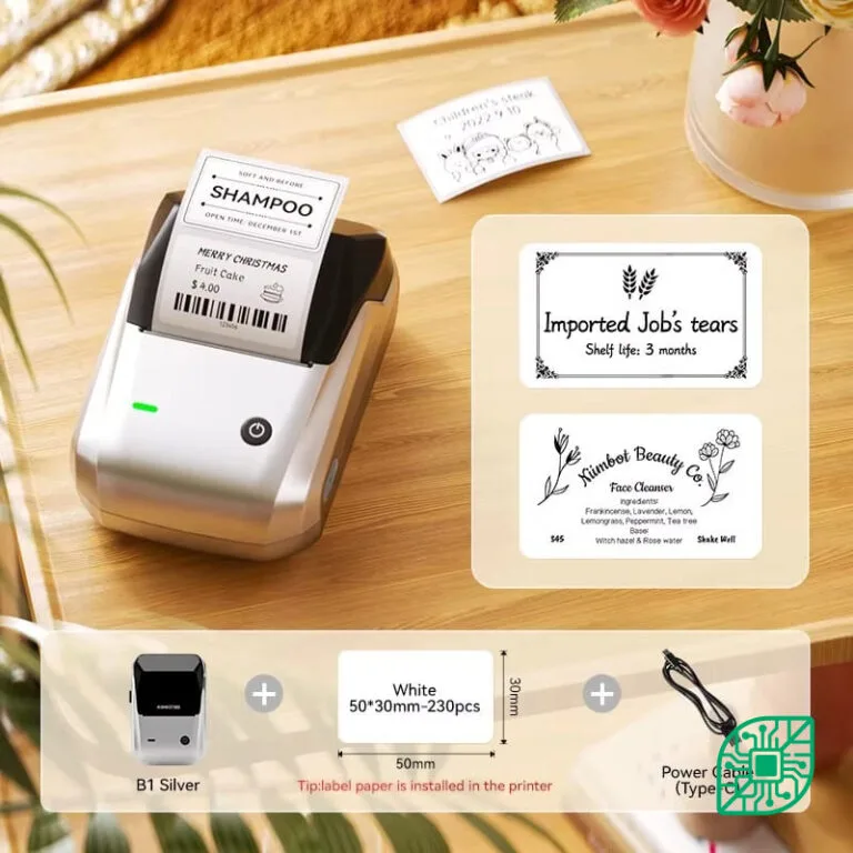 Imprimante d'Étiquettes Niimbot B1 - Thermique & Sans Fil