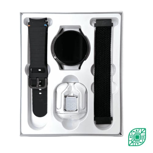 Montre Connectée Max 2-en-1 - Écran AMOLED & Écouteurs Intégrés