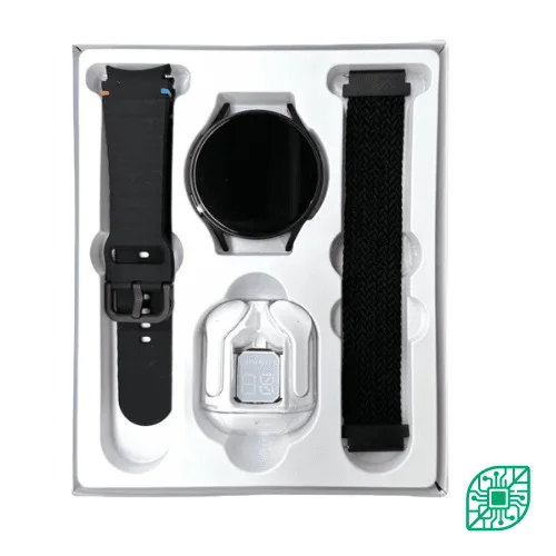 Montre Connectée Max 2-en-1 - Écran AMOLED & Écouteurs Intégrés